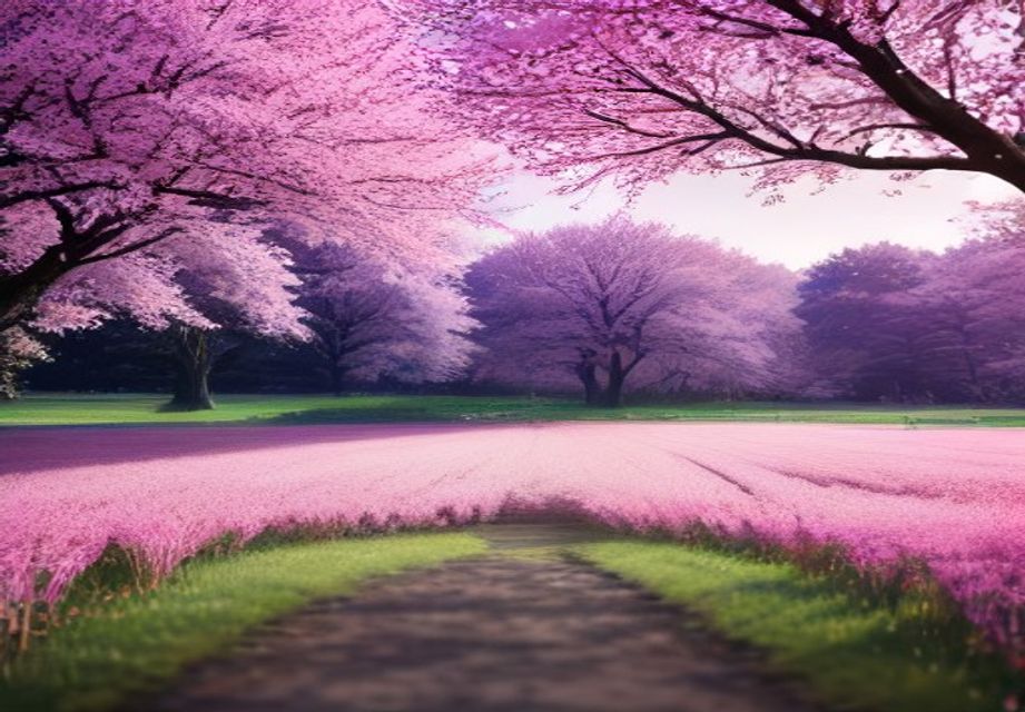 大分の農園と桜